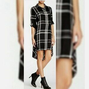 Women's Max Studio Plaid Shirt-Dress